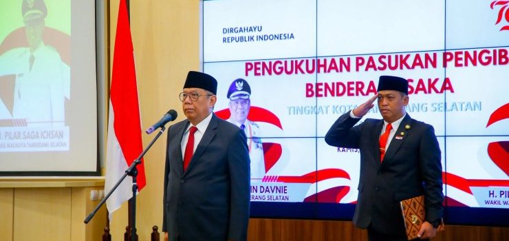 Benyamin Kukuhkan 50 Anggota Paskibraka HUT ke-79 RI Tingkat Tangerang Selatan