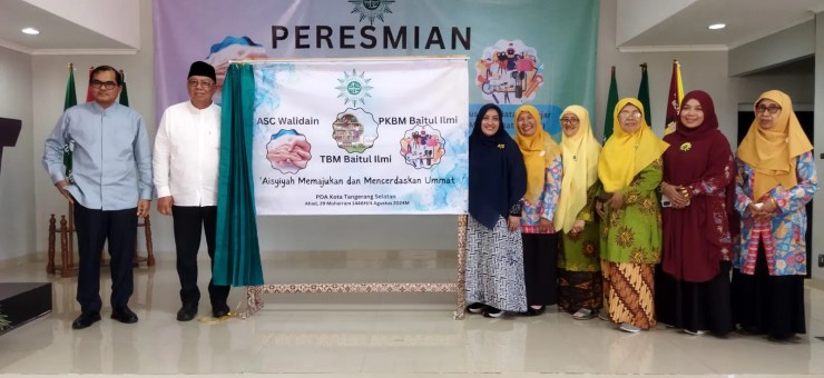 Benyamin Resmikan ASC Walidain, TBM dan PKBM Baitul Ilmi di Gedung Dakwah PDM Tangerang Selatan