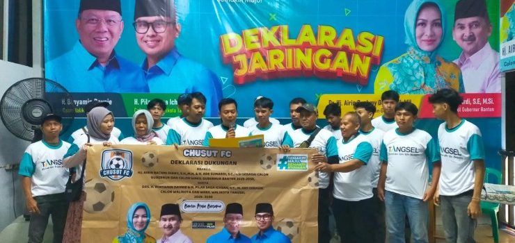 Dukung Airin-Ade dan Benyamin Davnie-Pilar Saga Ichsan, Chusut FC Harapkan Kemajuan di Bidang Keolahragaan