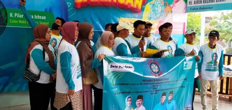 Komunitas Gado-gado Pondok Cabe Jagokan Airin-Ade Sumardidan Benyamin-Pilar Saga Ichsan di Pilkada 2024